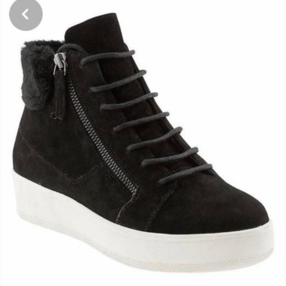 Banana Republic Alex Suede Platform Sneaker Bootie